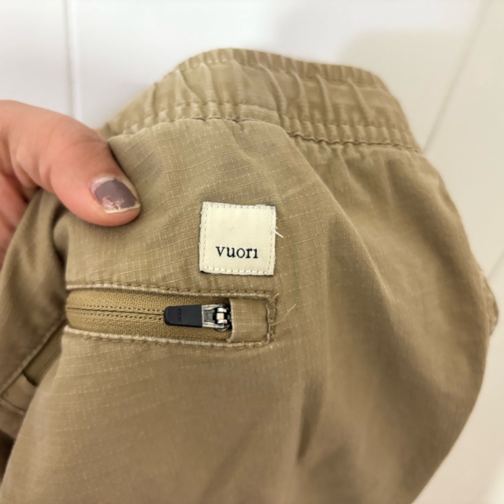 Vuori Ripstop Climber Pants Mens L Khaki Athletic Outdoor Hiking Travel Stretch - Picture 8 of 10